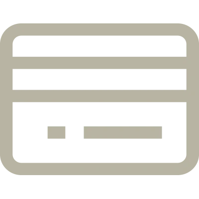 Credit card icon – secure payments.